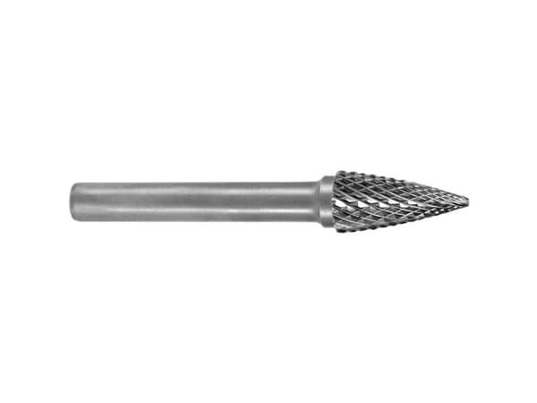 RUKO 116027 Fræsestift Hårdt metal Spidsbue 10 mm Længde 60 mm Skaftdiameter 6 mm