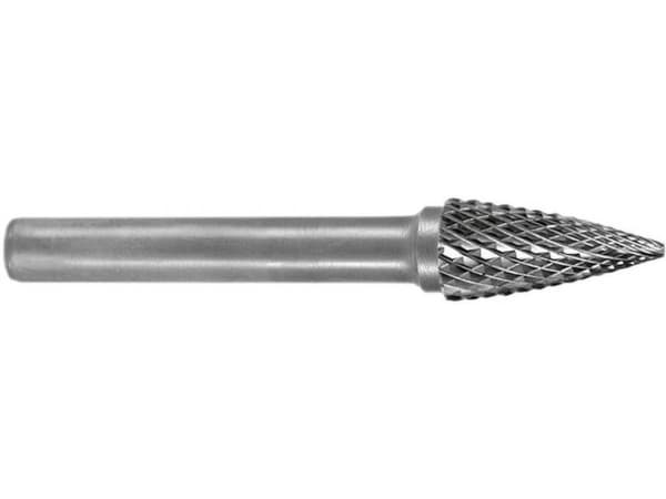 RUKO 116027 Fræsestift Hårdt metal Spidsbue 10 mm Længde 60 mm Skaftdiameter 6 mm