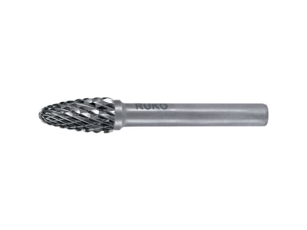 RUKO 116032 Fræsestift Hårdt metal Rundbue 10 mm Længde 60 mm Skaftdiameter 6 mm