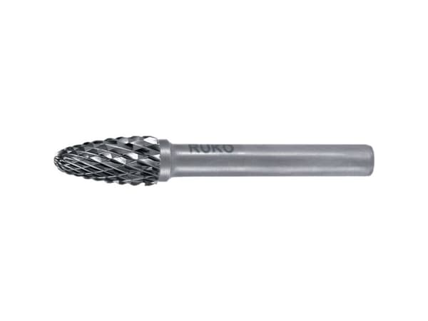RUKO 116033 Fræsestift Hårdt metal Rundbue 12 mm Længde 65 mm Skaftdiameter 6 mm