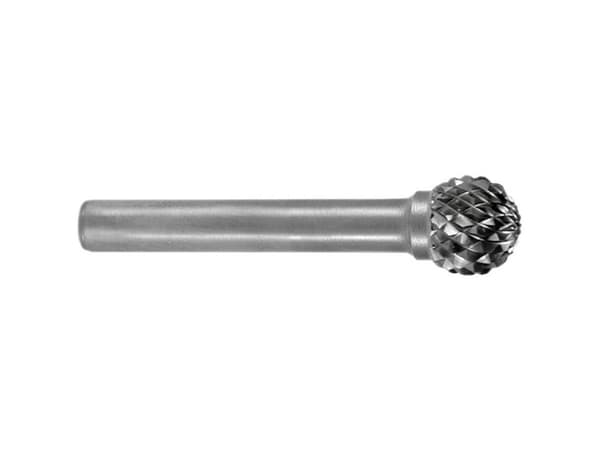 HM fræsestift form D kugle (KUD) RUKO KUD Schaft-Ø 6 mm (116044) 12 mm 1 stk