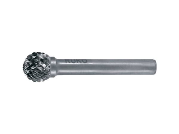 HM fræsestift form D kugle (KUD) RUKO KUD Schaft-Ø 6 mm (116044) 12 mm 1 stk