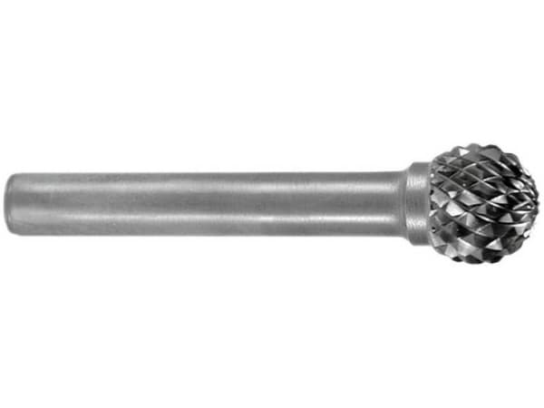 HM fræsestift form D kugle (KUD) RUKO KUD Schaft-Ø 6 mm (116044) 12 mm 1 stk
