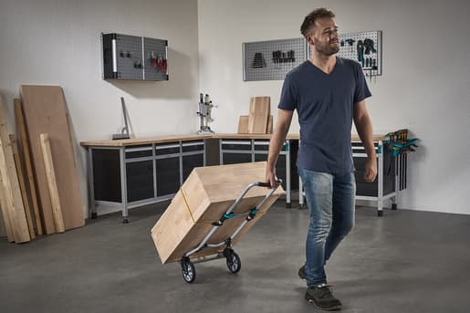 wolfcraft GmbH TS 600, Håndtruck, Aluminium, Sort, 70 kg, 2 hjul, Plast, Europa