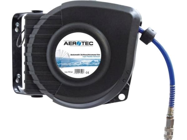 Aerotec Aero 8 automatisk luftslangshållare 8 m 10 bar Väggfäste