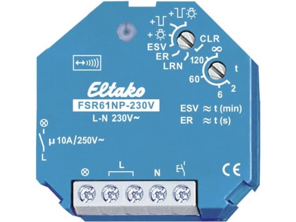 Eltako FSR61NP-230V, Vekslingsaktuator, Flush-montert, 868 MHz, Blå, CE, 2000 W