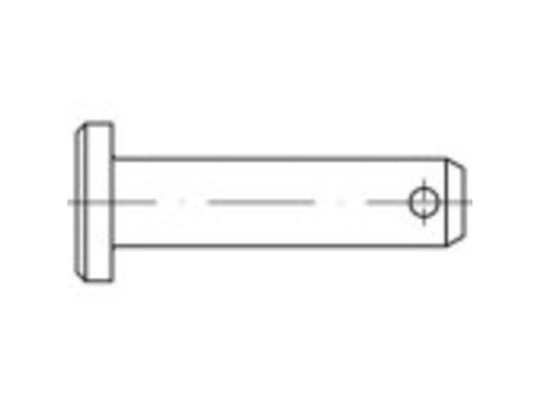 TOOLCRAFT 135902 Bolte (Ø x L) 12 mm x 40 mm Stål Galvaniseret 10 stk