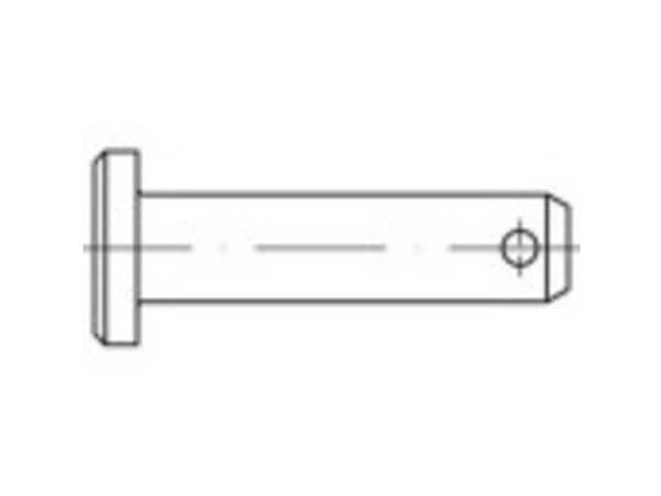 TOOLCRAFT 135902 Bolte (Ø x L) 12 mm x 40 mm Stål Galvaniseret 10 stk