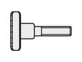 Miniatyrbild 3 av 3: TOOLCRAFT M3*6 D464-5.8:A2K 190321 Fingerskruer M3 6 mm DIN 464 Stål Galvaniseret 10 stk