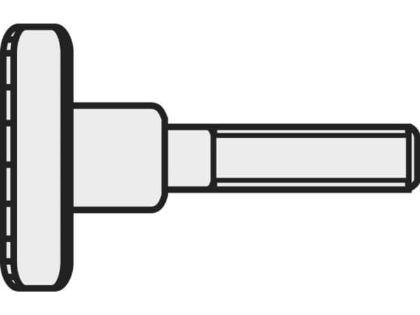 TOOLCRAFT M3*6 D464-5.8:A2K 190321 Fingerskruer M3 6 mm DIN 464 Stål Galvaniseret 10 stk