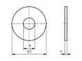 Miniatyrbild 2 av 2: Mellemlægsskive 5.3 mm 15 mm Plastic 100 stk TOOLCRAFT 5,3 D9021 POLY 194736
