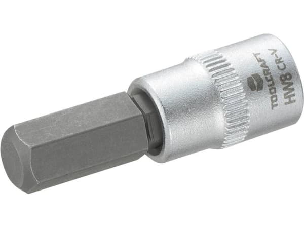 TOOLCRAFT 816072 Unbrako hylsor 8 mm 1/4 (6,3 mm)