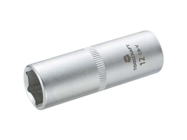 Hylsy 6,3 mm (1/4) TOOLCRAFT 816101 Avaimen leveys 12 mm