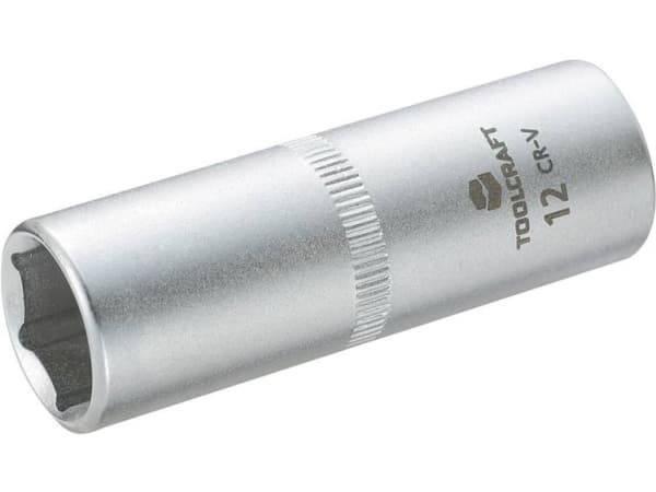 Hylsy 6,3 mm (1/4) TOOLCRAFT 816101 Avaimen leveys 12 mm