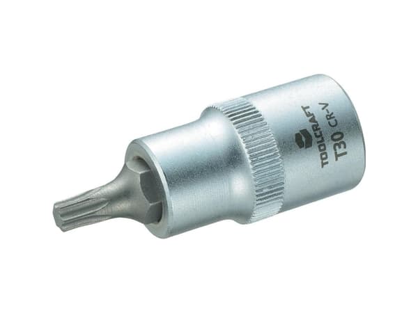 TOOLCRAFT 816165 Sexkantsuttag (TX) Uttag för toppnyckel T 30 1/2 (12,5 mm)