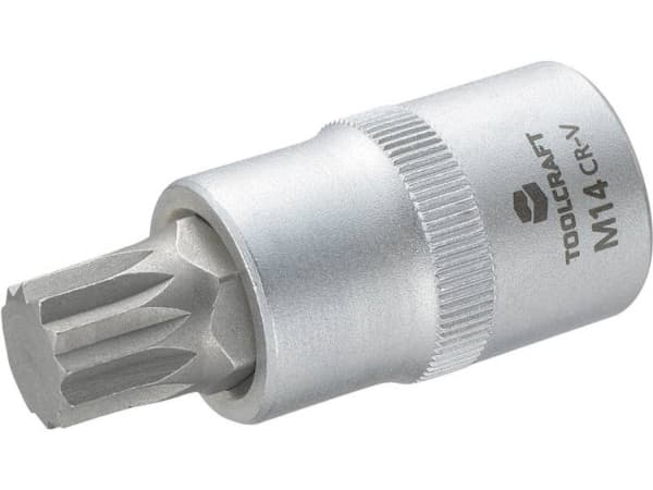TOOLCRAFT 816171 Multitand (XZN) Topnøgle-bit-indsats 14 mm 1/2 (12,5 mm)