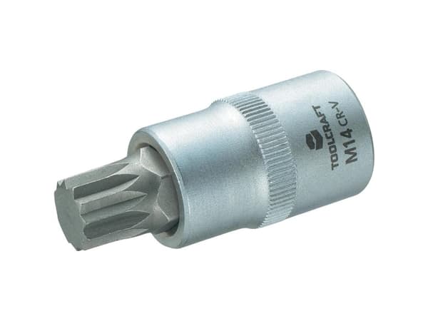 TOOLCRAFT 816171 Multitand (XZN) Topnøgle-bit-indsats 14 mm 1/2 (12,5 mm)