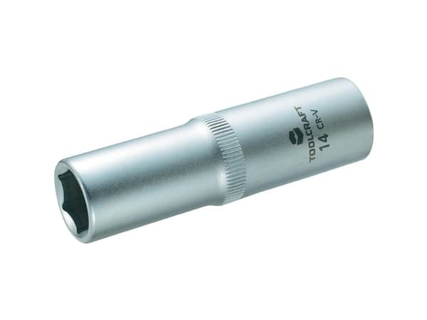TOOLCRAFT 816177 Udvendig sekskant Topnøgleindsats 14 mm 1/2 (12,5 mm)