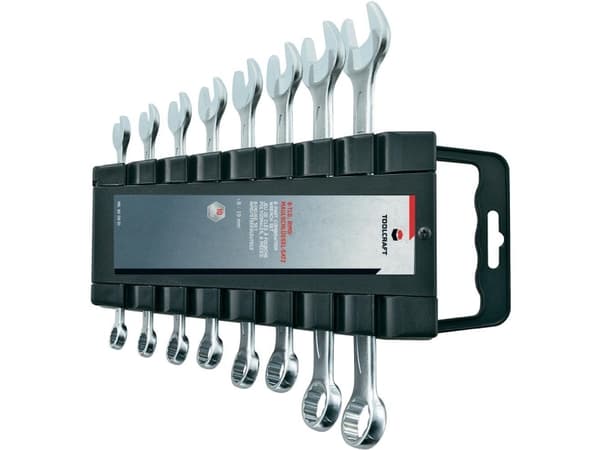 TOOLCRAFT 820901 Gaffelnyckelsats 8 delar 8 - 19 mm