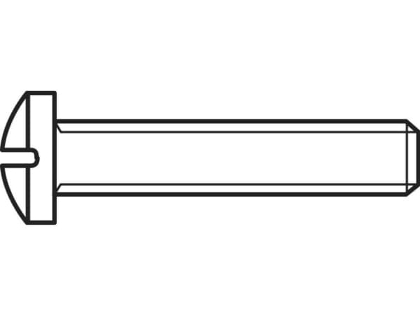 TOOLCRAFT 827143 Skruv med slitsad huvudskruv M5 10 mm Philips DIN 7985 Stål Galvaniserad 100 st