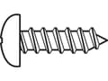 Pikkukuva 1 / 2: TOOLCRAFT 827358 Linssimaiset vinoruuvit 2,2 mm 9,5 mm Philips ristiinleikattu DIN 7981-C Teräs sinkitty 100 kpl