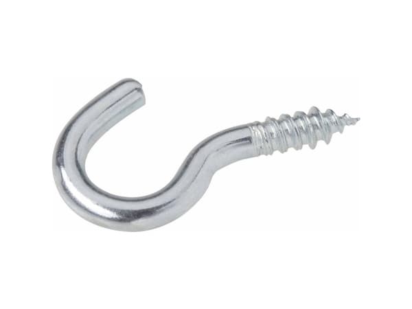 TOOLCRAFT 828108 Ruuvikoukut, taivutetut (Ø x L) 3,3 mm x 50 mm Teräs sinkitty 50 kpl