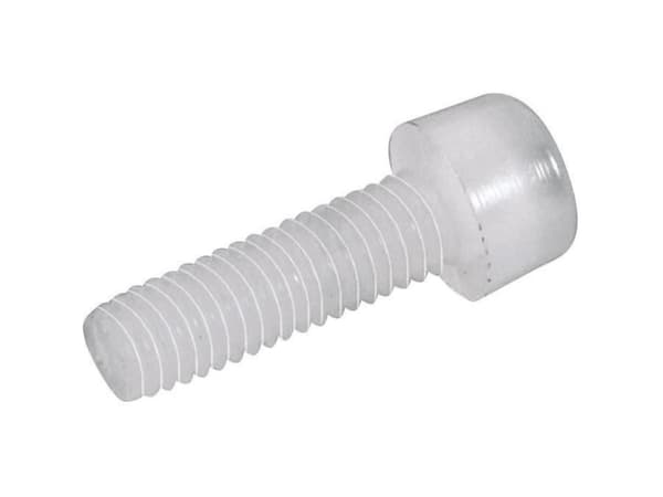 TOOLCRAFT 830315 Sylinteriruuvit M5 25 mm kuusiokoloruuvit DIN 912 Muovi , Polyamidi 10 kpl
