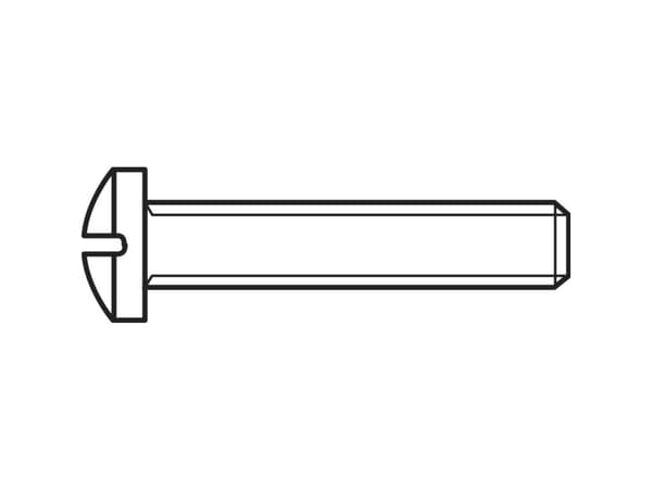 TOOLCRAFT 839643 Linsskruvar M2 16 mm Phillips DIN 7985 Stål Galvaniserat 100 st
