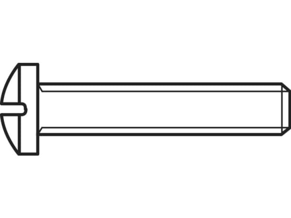 TOOLCRAFT 839649 Skruv med slitsad huvudskruv M5 20 mm Philips DIN 7985 Stål Galvaniserad 100 st