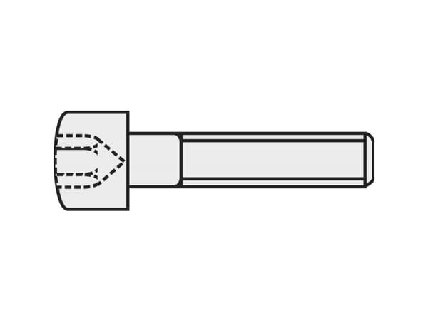 TOOLCRAFT 839679 Cylinderskruer M4 20 mm Indvendig sekskant DIN 912 Stål 8.8 sværmet 100 stk