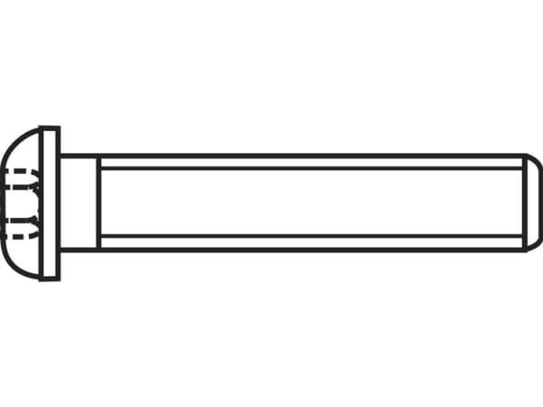 TOOLCRAFT 839805 Linseskruer M5 12 mm Indvendig sekskant ISO 7380 Rustfrit stål A2 100 stk
