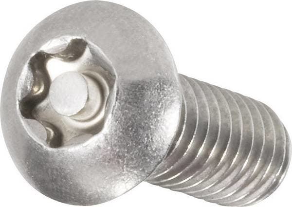 Toolcraft 888787, Ruuvi, Ruostumaton teräs, Yleishyödylliset laitokset, M6, Täyskierteinen, Lieriöruuvi