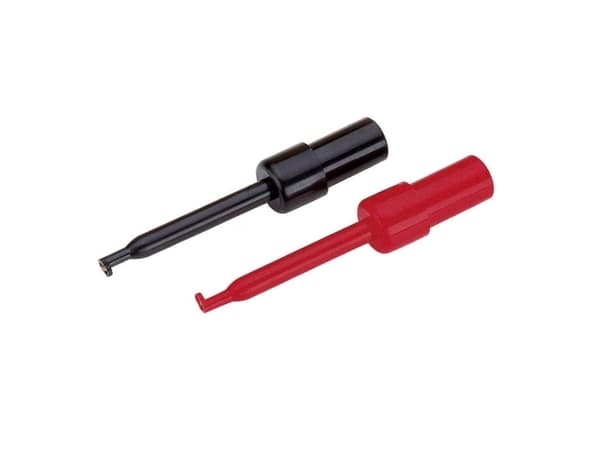VOLTCRAFT Test Set Connector 2 mm CAT I Svart, röd