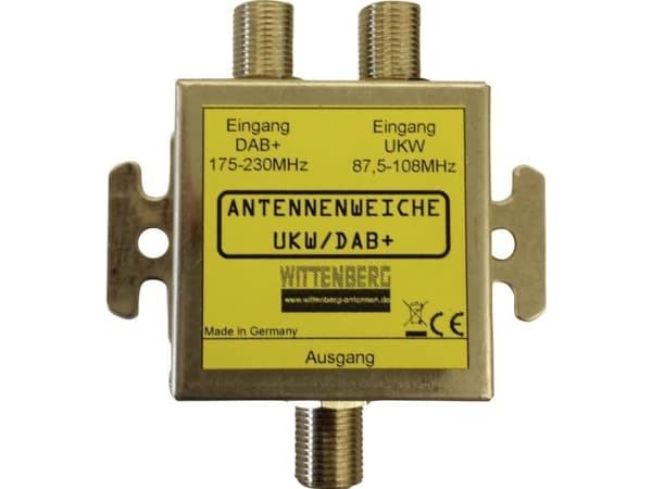 Wittenberg Antennen UKW &amp; DAB+ Antennefordeler UKW, DAB+ Antennefordeler UKW, DAB+
