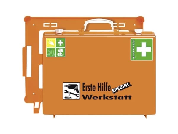 Söhngen 360111 Första hjälpen-kit Verkstad DIN 13 157 + förlängningar 150 x 400 x 300 x 150 Orange