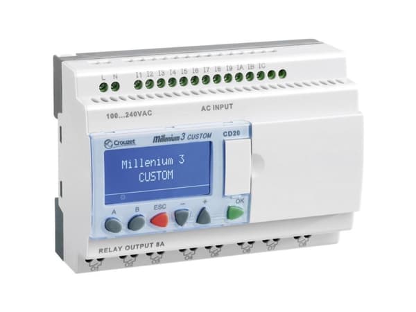 Crouzet 88974051 Millenium 3 Smart CD20 R PLC-ohjausmoduuli 24 V/DC 24 V/DC