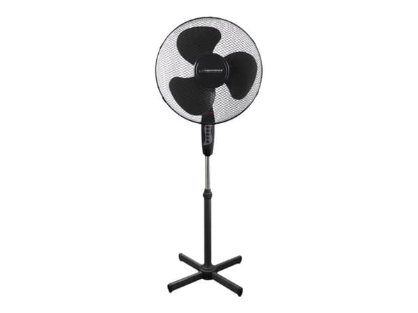 Esperanza EHF001KK, Kotitaloustuuletin lavoilla, Musta, Lattia, 90°, Painikkeet, 1,5 m