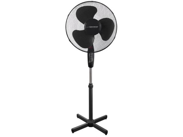 Esperanza EHF001KK, Kotitaloustuuletin lavoilla, Musta, Lattia, 90°, Painikkeet, 1,5 m