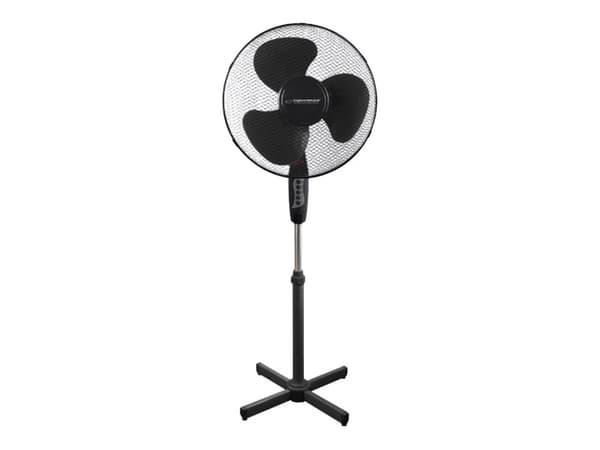 Esperanza EHF001KK, Kotitaloustuuletin lavoilla, Musta, Lattia, 90°, Painikkeet, 1,5 m
