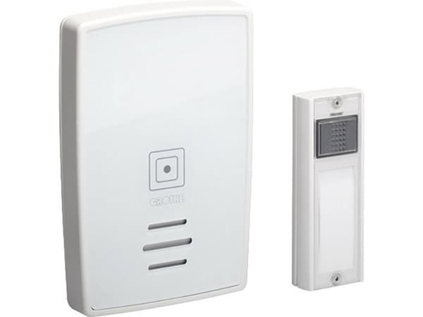Trådlös dörrklocka Komplett set med namnskylt Grothe 43251 Polo