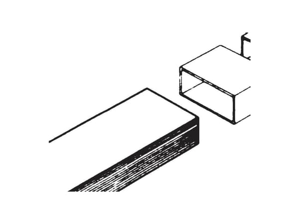 Wallair 20200110 Fladkanals-ventilationssystem 100 Firkantrør