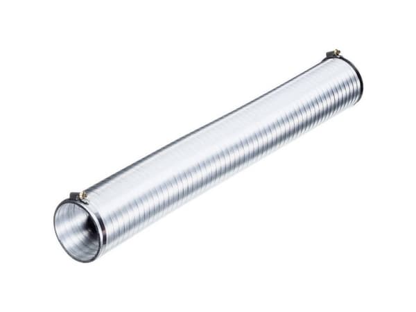 Wallair N51808 Fleksibelt ventilationsrør Alumiini (Ø x L) 10 cm x 2,5 m Sølv