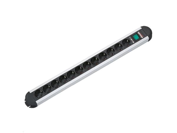 Bachmann PRIMO - Effektband - utgångskontakter: 12 (CEE 7/4) - 1.8 m sladd - Tyskland - svart