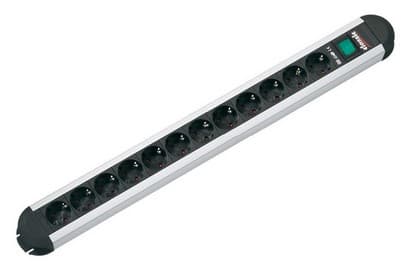 Bachmann PRIMO - Effektband - utgångskontakter: 12 (CEE 7/4) - 1.8 m sladd - Tyskland - svart