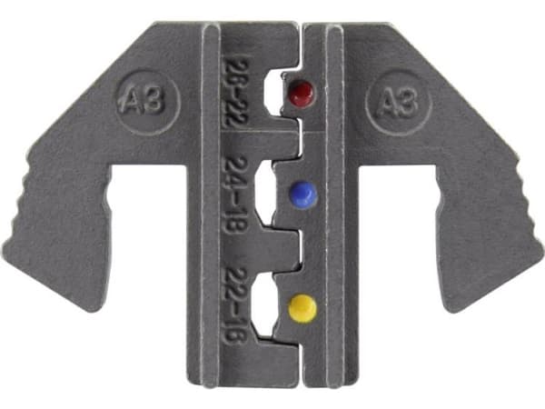 TOOLCRAFT PLE-0A3 1423368 Crimptång Isolerade kabelskor; 0,1 till 1,5 mm² Lämplig för märket TOOLCRAFT PZ-500