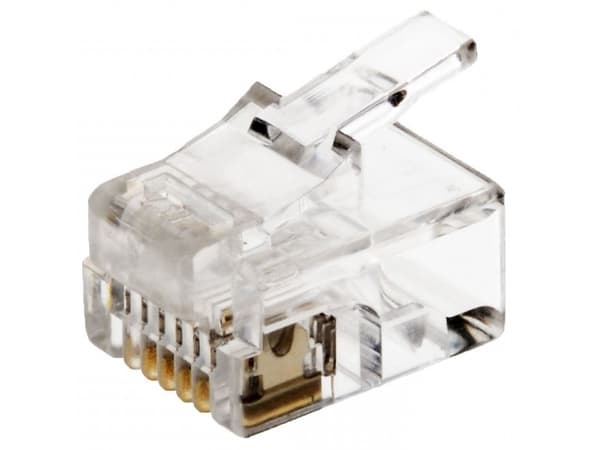 Helos 014170, RJ12, Transparent, Plast, 100 styck