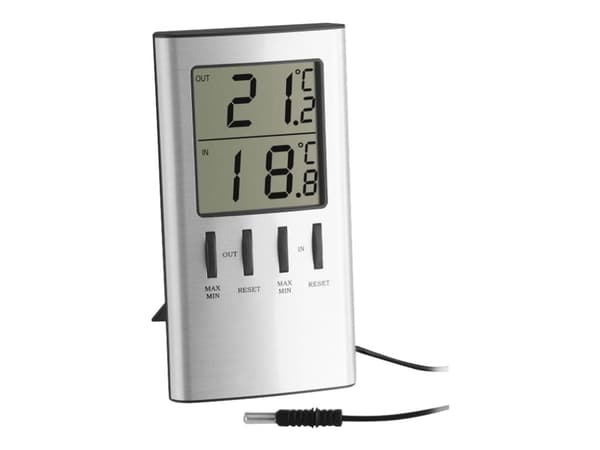 TFA - Termometer - digital - silver