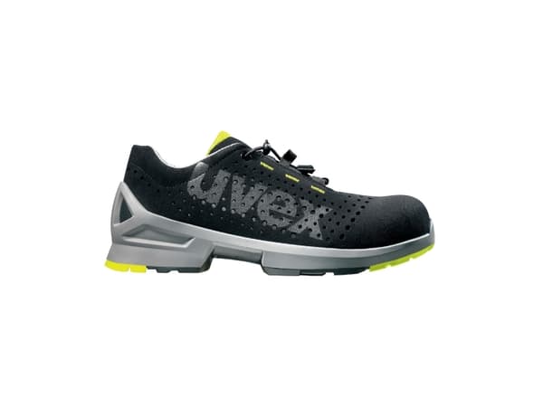 Uvex 8543.8 S1 SRC, Hankjønn, Voksen, Vernesko, Sort, S1, SRC, Hurtigsnører