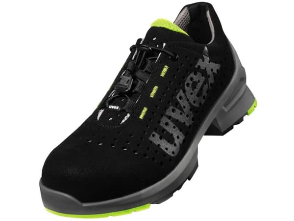 Uvex 8543.8 S1 SRC, Hankjønn, Voksen, Vernesko, Sort, S1, SRC, Hurtigsnører