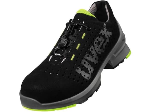 Uvex 8543.8 S1 SRC, Hankjønn, Voksen, Vernesko, Sort, S1, SRC, Hurtigsnører